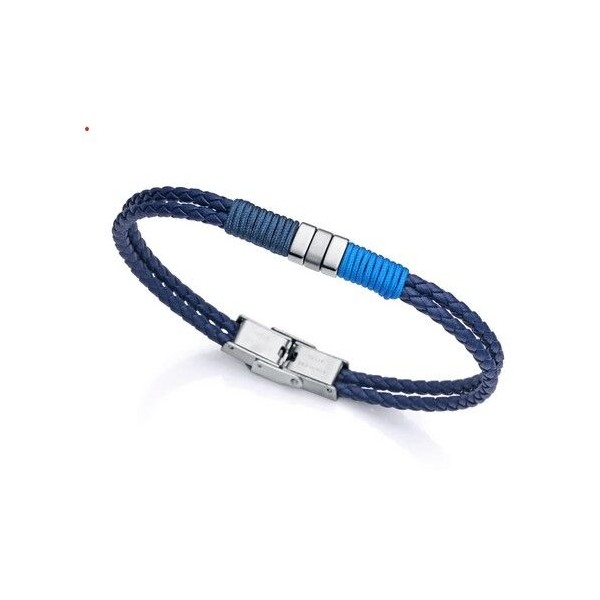 Pulsera Viceroy Fashion Acero/Acero Ip Azul Con Cordones Y Trenzado Azul Ref: 6466P01019