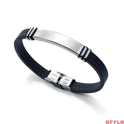 Pulsera Viceroy Fashion Caballero Acero Caucho Color Negro Ref: 6343P09013