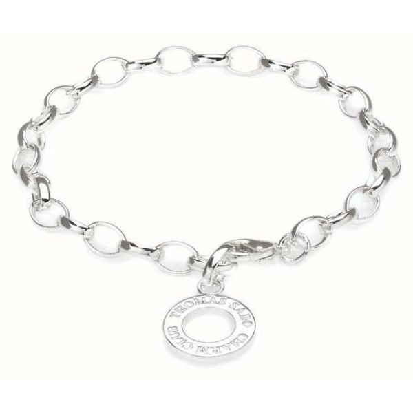 Pulsera Thomas Sabo Charm Clásica Plata De Ley 14,5cms Ref: X0031-001-12-S