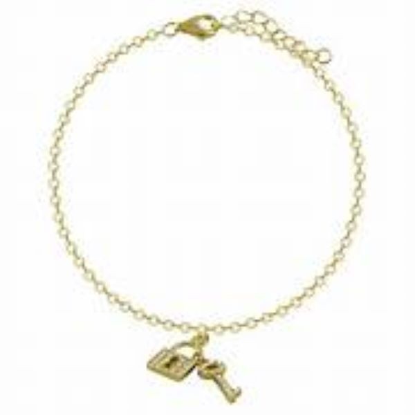 Pulsera Itemporality baño oro circonitas candado  RF, SBR-201-009-UU