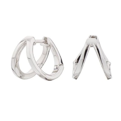Pendientes Doble Criolla Plata RF:  SEA-100-042-UU