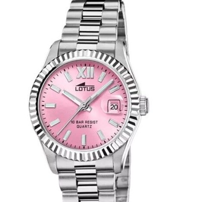 Reloj Lotus Mujer Freedom Acero Esfera Rosa Ref: 18930/8