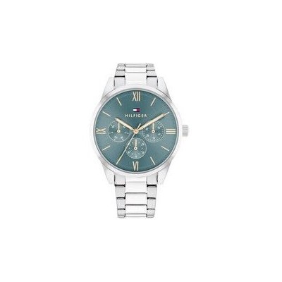 Reloj Tommy Hilfiger Camille Plateado y Turquesa Multifunción Mujer Ref.1782745
