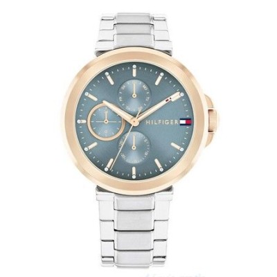 Reloj Tommy Hilfiger Lori Plateado, Rosado y Turquesa Multifunción Mujer Ref. 1782754