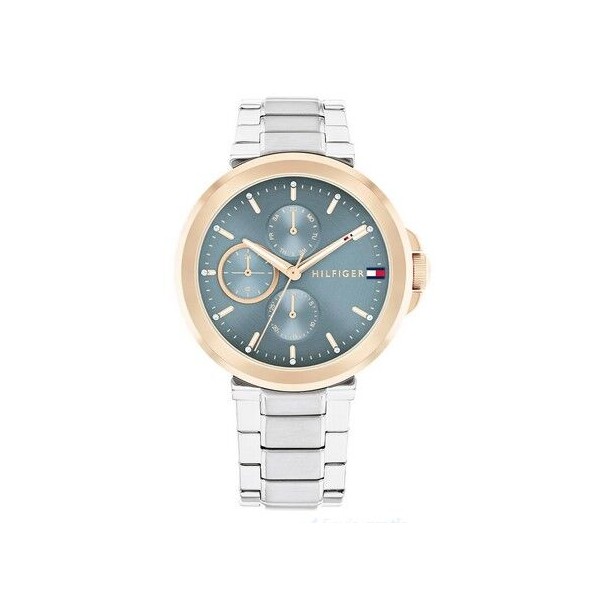 Reloj Tommy Hilfiger Lori Plateado, Rosado y Turquesa Multifunción Mujer Ref. 1782754