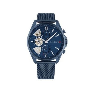 Reloj Tommy Hilfiger Baker Acero Inoxidable Azul Multifunción Hombre Ref.1710648