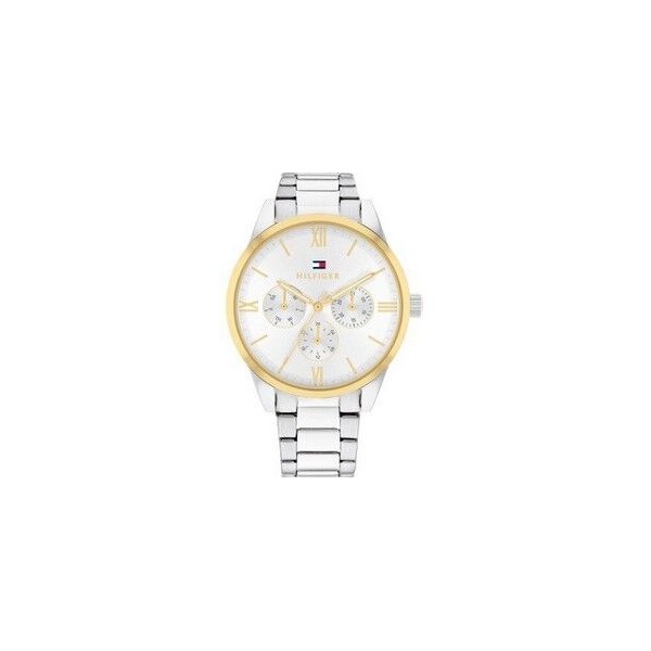 Reloj Tommy Hilfiger Camille Plateado y Dorado Multifunción Mujer Ref.1782744.