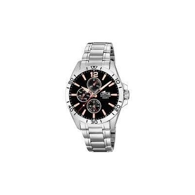 Reloj Lotus Caballero Esfera Negra Multifunción 42mm Ref: 18812/6