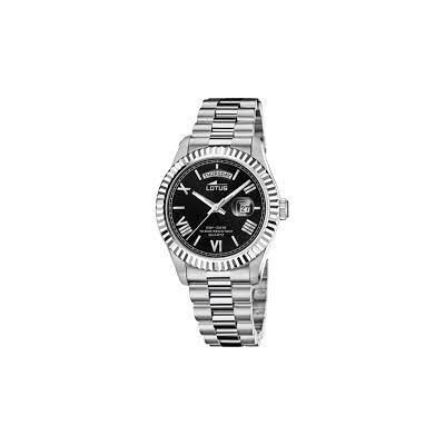 Reloj Lotus Caballero Freedom Collection Acero Con Esfera Negra Ref: 18854/4