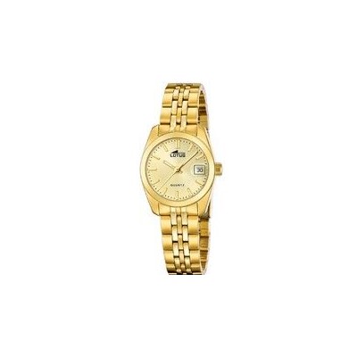 Reloj Lotus Mujer Freedom Acero Ip Dorado Esfera Beige 26mm  Ref: 18993/3