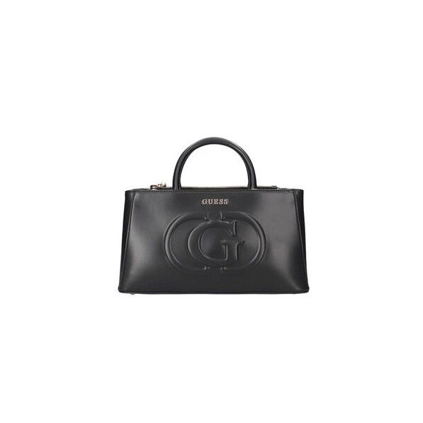 Bolso Guess Mujer Eco Mietta Small Society Satchel Black Ref: ESG951305 COAL LOGO/BLACK