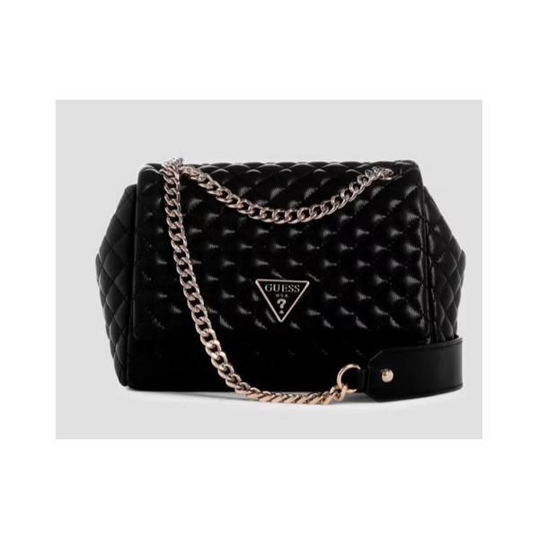 Bolso Guess Mujer Eco Rianee Convertible Crossbody Flap Black Ref: EQG954121 BLACK