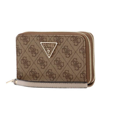 Cartera Guess Mujer Laurel Slg Medium Zip Around Latte Logo Ref: SG8500164 LATTE LOGO