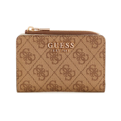 Cartera Guess Mujer Laurel Slg Zip Around Card Case Latte Logo Ref: SG8500156 LATTE LOGO