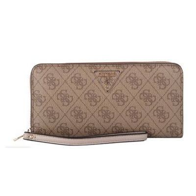 Cartera Guess Mujer Laurel Slg Large ZIp Around Latte Logo Ref: SG8500146 LATTE LOGO