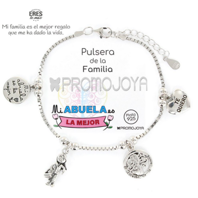 Promojoya pulsera eres lo más familia abuela cadena veneciana rodiada con colgantes Ref: 9107866