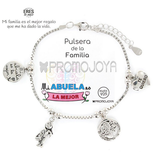 Promojoya pulsera eres lo más familia abuela cadena veneciana rodiada con colgantes Ref: 9107866