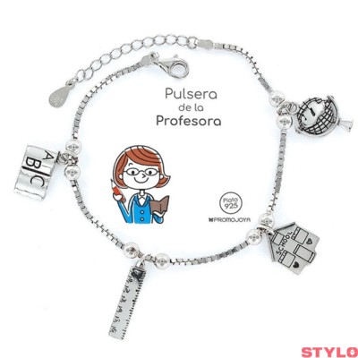 Colección Eres Lo Más pulsera profesora cadena veneciana rodiada Ref: 9101770