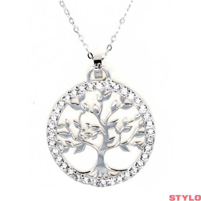 Collar Lotus Silver Mujer Arbol De La Vida Plata Ref: LP1746-1/1