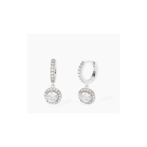 Pendientes Mabina Oriccini Rvival Plata De Ley Con Circonitas Ref: 563788