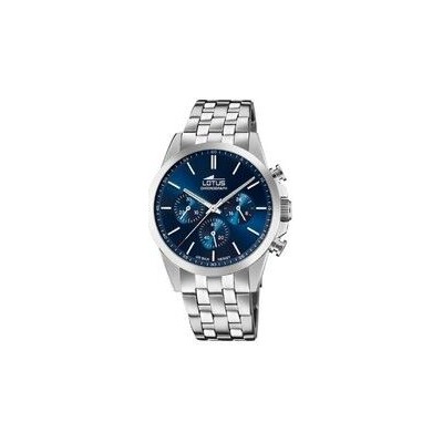Reloj Lotus Caballero Chrono Acero Inoxidable Esfera Azul 42mm Ref:18989/2