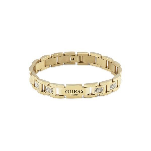 Pulsera Guess Caballero Frontier Acero Dorado Ref: JUMB01342JWYGT/U