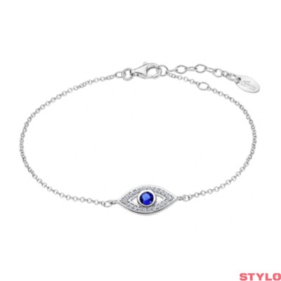 Pulsera Lotus Silver Ojo Turco Plata De Ley Ref: LP1971-2/1