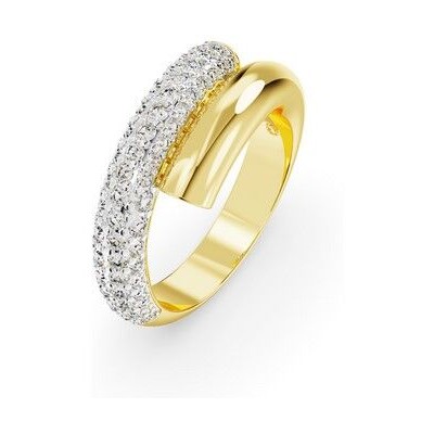 Anillo Swarovski De Cóctel Dextera Blanco, Baño Tono Oro Ref: 5668810