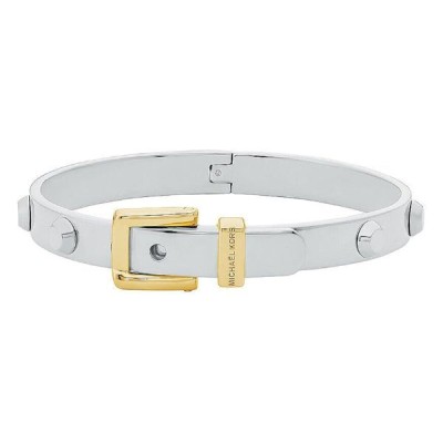 Pulsera Michael Kors Mujer Colby Tipo Brazalete Plata Y Chapado Oro Ref: MKJ835400931