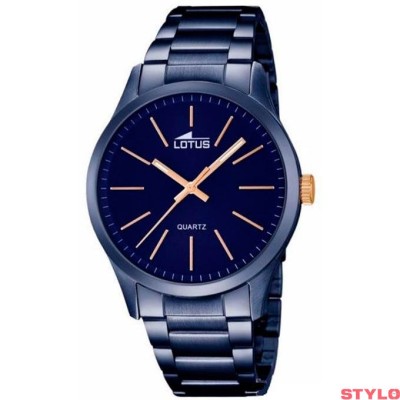 Reloj Lotus Caballero Minimalist Acero Ip Azul Esfera Azul 42mm Ref: 18163/2