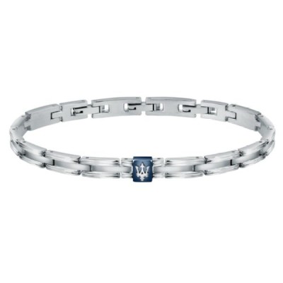 Pulsera Maserati Gioielli Caballero Acero y Cerámica Azul Ref: JM420ATK03