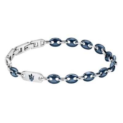Pulsera Maserati Gioelli Caballero Acero y Cerámica Azul Ref: JM422ATZ18
