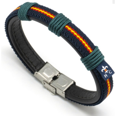 Pulsera Hispania Colors Wake Up Azul Marino Bandera De Colores Ref: 121-1AC-2AAA