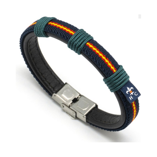 Pulsera Hispania Colors Wake Up Azul Marino Bandera De Colores Ref: 121-1AC-2AAA