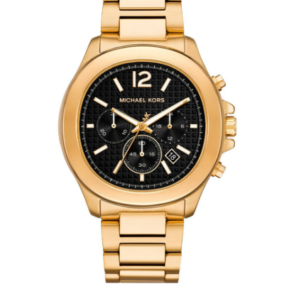 Reloj Michael Kors Caballero Oversize Sage Acero Dorado Cronógrafo 44mm Ref: MK9192