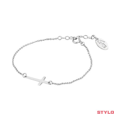 Pulsera Lotus Silver Mujer Colección Trendy Cruz Plata De Ley Ref: LP1223-2/2