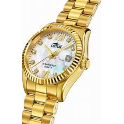 Reloj Lotus Mujer Freedom Collection Acero Chapado En Oro Esfera Nácar 32,5mm Ref: 18932/1
