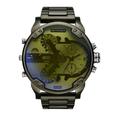 Reloj Diesel Mr. Daddy 2.0 Chronograph Acero Cristal Verde Iridiscente 57mm Ref: DZ7485