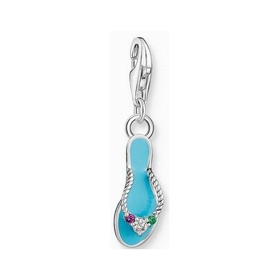 Charm Thomas Sabo Colgante Chancla Turquesa Con Piedras De Colores Plata Ref: 2025-914-7