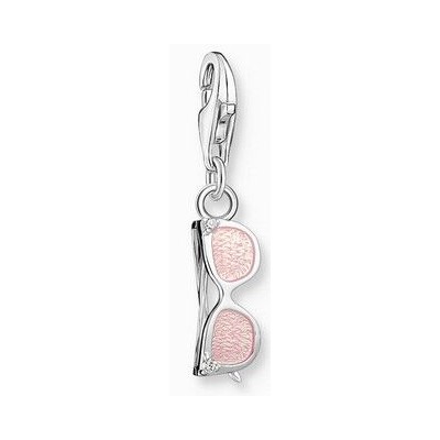 Charm Thomas Sabo Colgante Gafas De Sol Rosa Con Piedras Blancas Plata Ref: 2027-041-9
