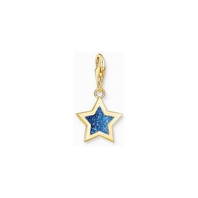 Charm Thomas Sabo Colgante Estrella Azul Oscuro De Plata Con Baño De Oro Ref: 2056-427-32