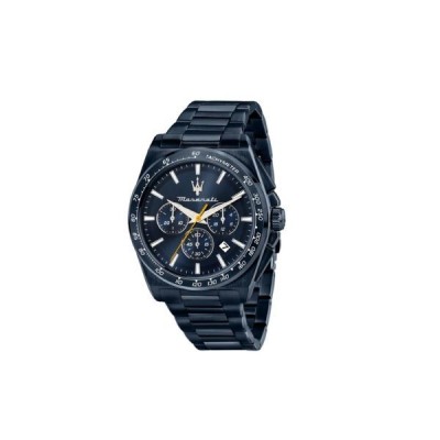 Reloj Maserati Velocitá Caballero Acero Ip Azul 43mm Chronograph Ref: R8873652008