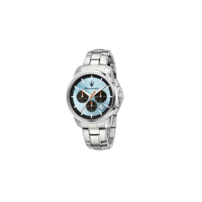 Reloj Maserati Successo Caballero Acero Esfera Celeste Chronograph 42mm Ref: R8873621044