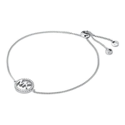 Pulsera Michael Kors Mujer Premium Logo Circle Plata De Ley Ref: MKC1246AN040