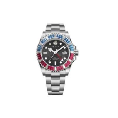 Reloj Philipp Plein Caballero GMT-I Challeger Acero Circonitas Baguettes 44mm Ref: PWPZA0124