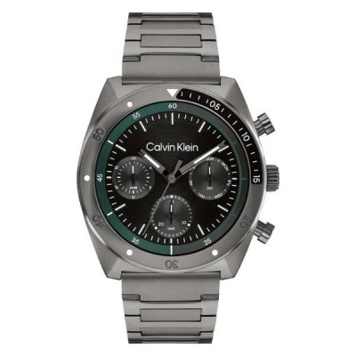 Reloj Calvin Klein Caballero Flex Acero Ip Gris Metalizado Multifunción 42mm Ref: 25200466