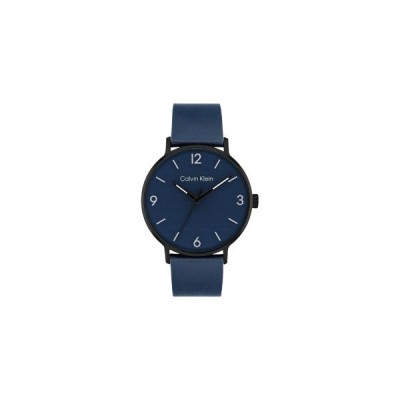 Reloj Calvin Klein Caballero Modern Piel Azul Marino Acero Ip Negro 42mm Ref: 25200436