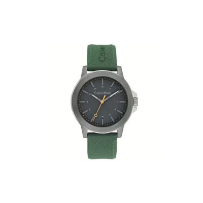 Reloj Calvin Klein Caballero Reset Acero Ip Gris Silicona Verde 42mm Ref: 25200472