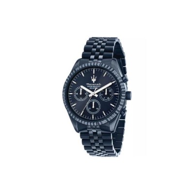 Reloj Maserati Caballero Competizione Acero Ip Azul Cronógrafo 43mm Ref: R8873600011