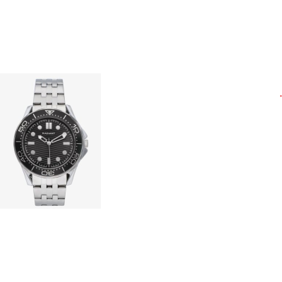 Reloj Radiant Caballero Chris Caja De Metal Correa De Acero Esfera Negro 42mm Ref: RA653202